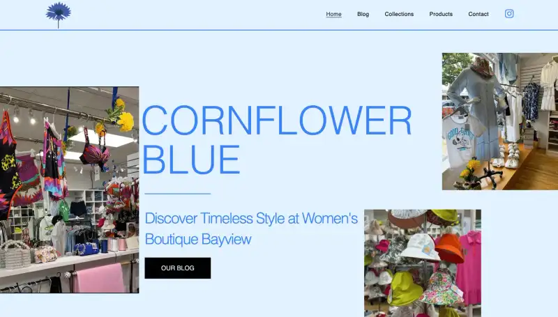 Cornflower Blue website