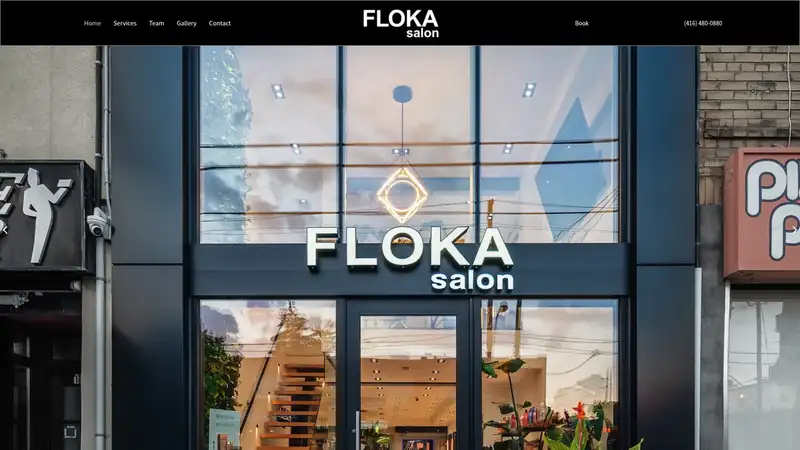 Floka Salon website