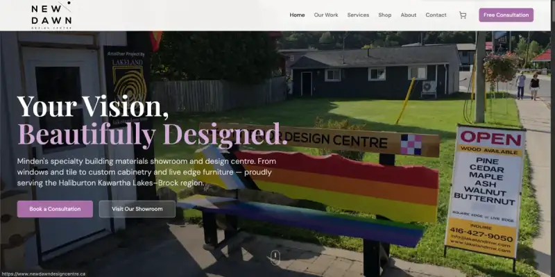 New Dawn Design Centre website