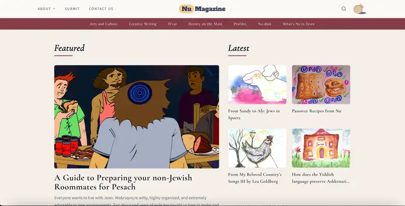 Nu Magazine website