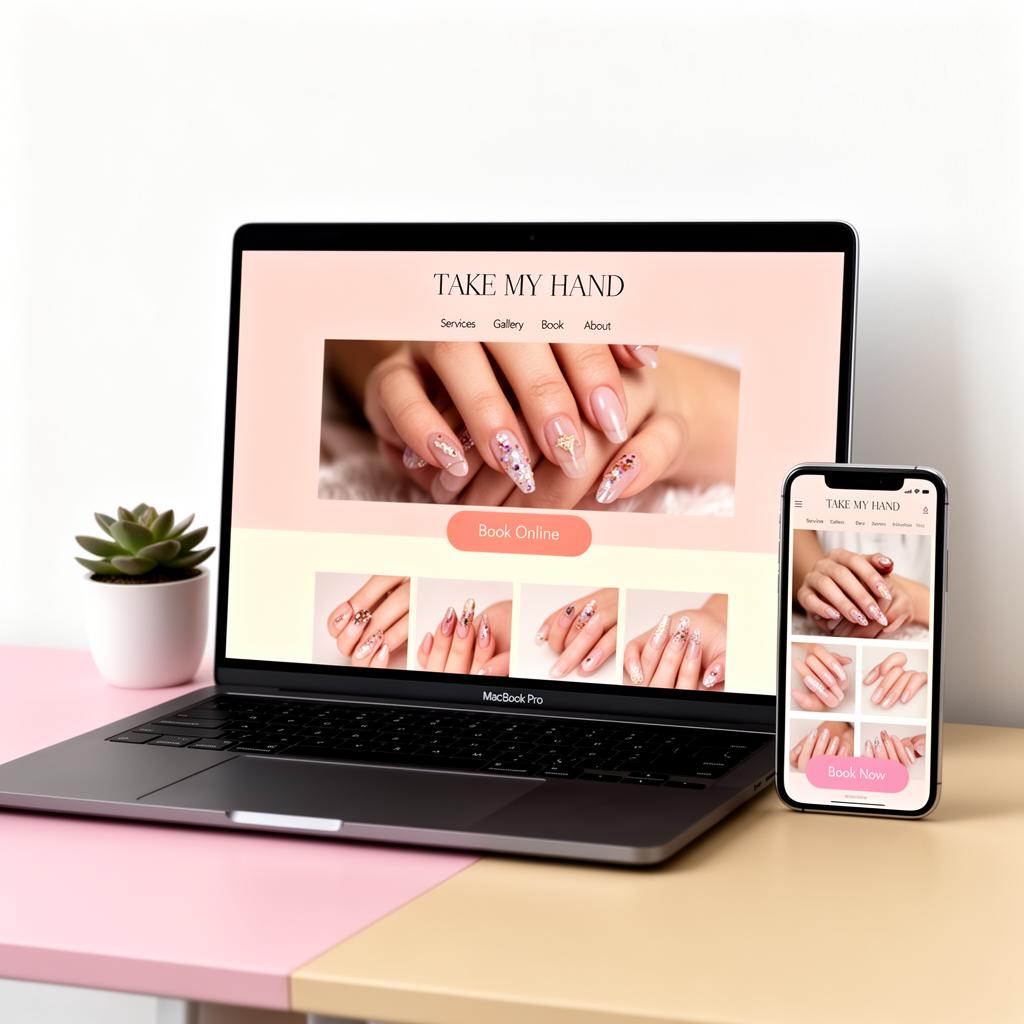 Take My Hand website by Jacob Brown. Elevate Web Design