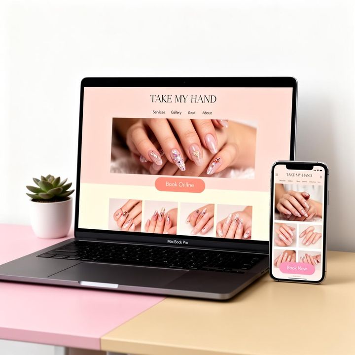 Take My Hand website by Jacob Brown. Elevate Web Design